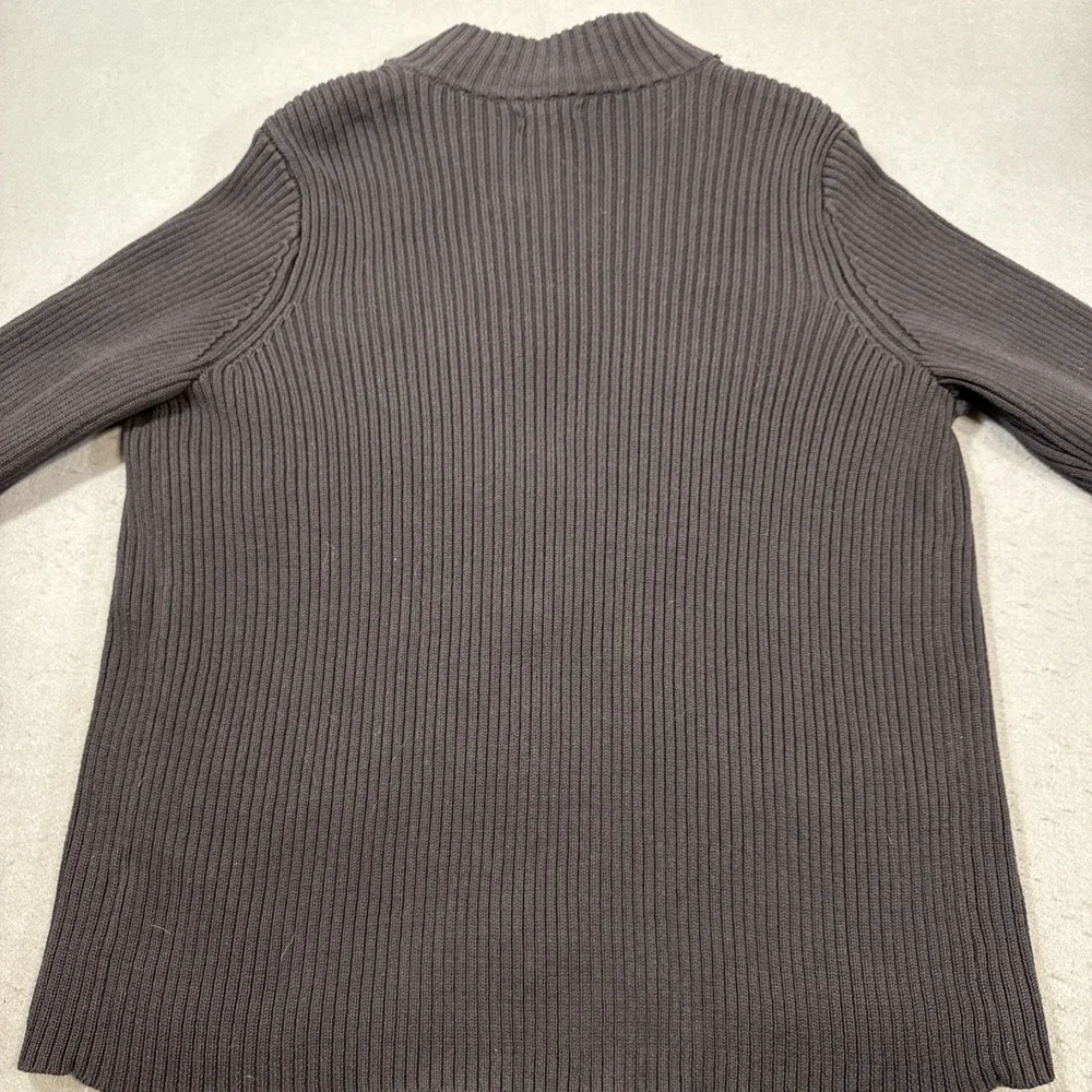 WOMENS XL SWEATER Croft and Barrow LAVENDER PINK 1/4 Zip Pullover CABLE KNIT - Picture 9 of 10
